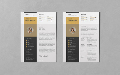 Resume/CV PSD Design Templates Vol 145
