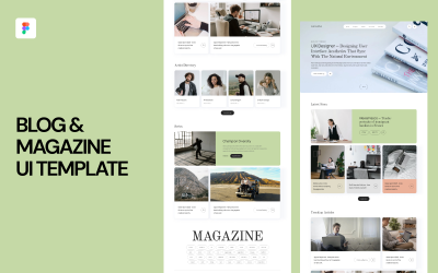 Blog & Magazine UI Template