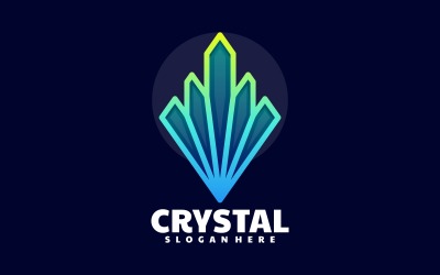 Gradientowe logo Crystal Line Art