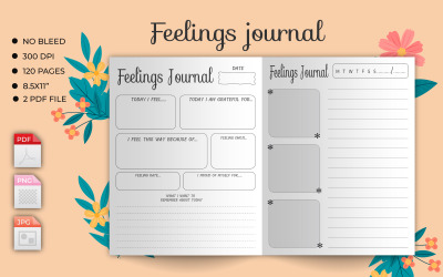 Kids Feelings Journal Intérieur Kdp