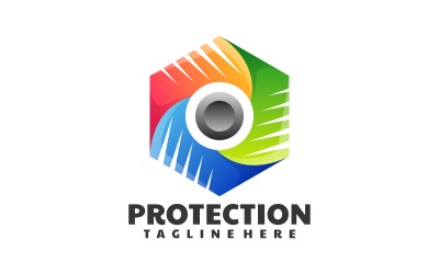 Logo colorato gradiente di protezione