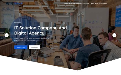 Sabah - Landing Page für IT-Lösungen WordPress Theme