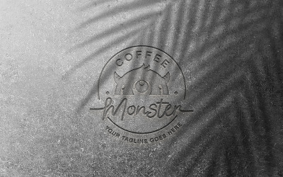 Pressed Logo Mockup PSD Template Vol 28