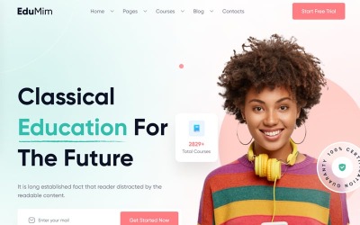 Edumim - Modello di sito web Education React