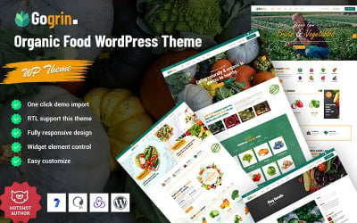 Gogrin - Duyarlı Organik Gıda WordPress Teması
