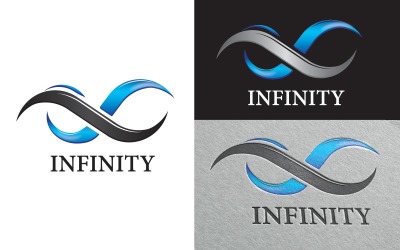 Infinity Logo Absztrakt Logo Moderne Logo