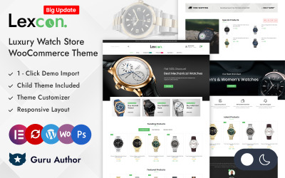 Lexcon – Armbanduhrenladen Elementor WooCommerce Responsive Theme