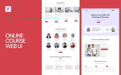Online Course Web UI Template