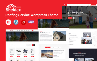 Sheldex - Roofing Service Elementor Wordpress Theme