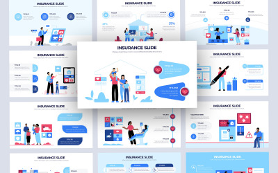 Insurance Vector Infographic Keynote Template