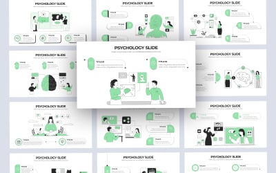 Medizinische Psychologie Vektor Infografik PowerPoint-Vorlage