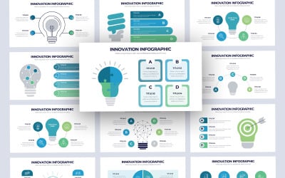 Plantilla de PowerPoint infografía de innovación