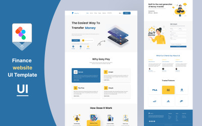 Finance Website UI Template