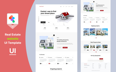 Modelo de IU de Site Imobiliário