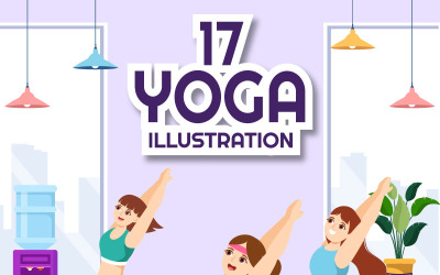 17 Illustration des pratiques de yoga et de méditation