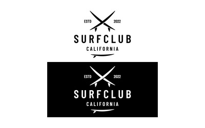 Logotipo de vacaciones de verano del club de surf 13