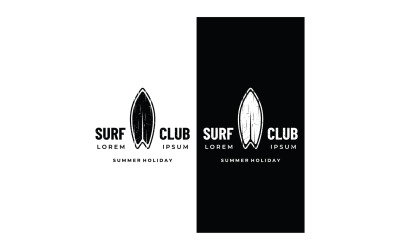 Logotipo de vacaciones de verano del club de surf 17
