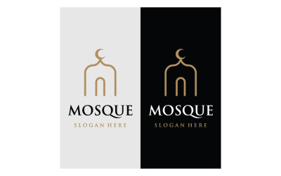 Mezquita Logo vector plantilla vector 13