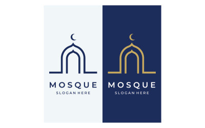 Moskee Logo vector sjabloon vector 11