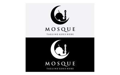 Moskee Logo vector sjabloon vector 12