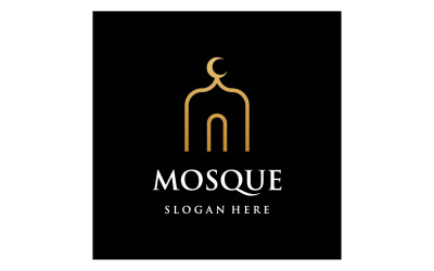 Moskee Logo vector sjabloon vector 2