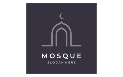 Moskee Logo vector sjabloon vector 3