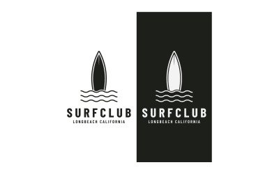Surf club summer holiday logo 11