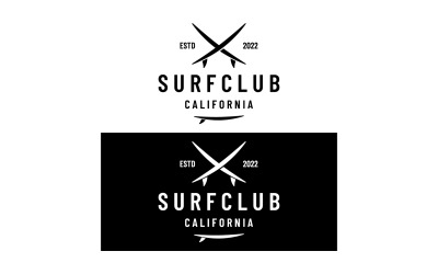 Surf club summer holiday logo 13