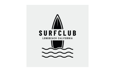 Surf club summer holiday logo 1
