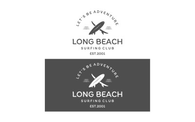 Surf club summer holiday logo 20