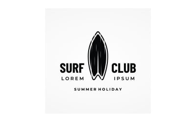 Surf club summer holiday logo 7