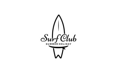 Surf club summer holiday logo 9