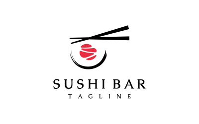 Sushi comida japón logo vector 7