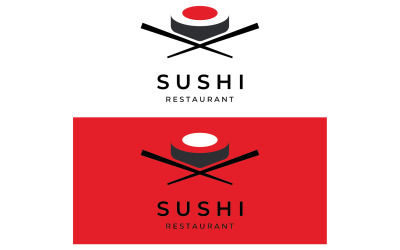 Wektor logo japońskiego jedzenia sushi 12