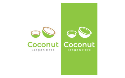 Coconut fruits fresh drink logo 9