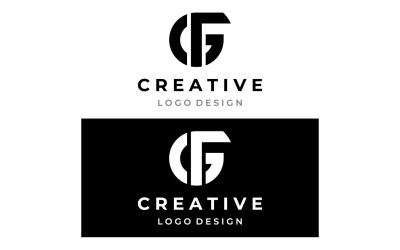 GF combinación carta logotipo inicial empresa 1