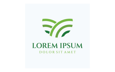 Landscape agriculture ocean sun logo 6