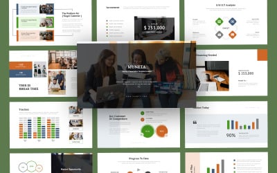 Шаблон Muneta Startup Business PowerPoint
