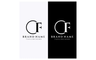 F letter initial company name business slogan 12