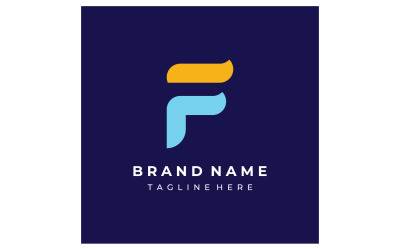 F letter initial company name business slogan 7