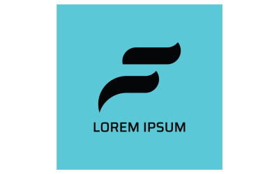 F letter initial company name business slogan 9