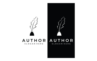 Feather pen signature lawyer logo 12