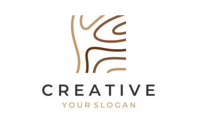Wooden furniture work logo vector 7