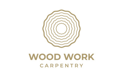Wooden furniture work logo vector 8