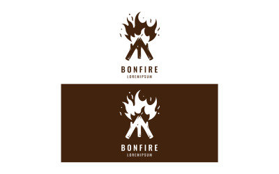 Campfire bonfire logo fire logo 8