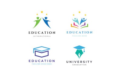 Istruzione vettore logo scuola universitaria 28