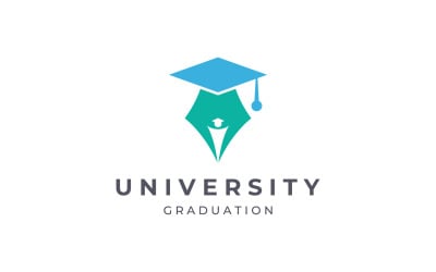 Istruzione vettore logo scuola universitaria 8