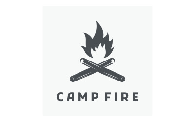 Kamp ateşi şenlik ateşi logosu yangın logosu 4
