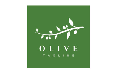 Logo de l&amp;#39;arbre à huile d&amp;#39;olive vecteur 1