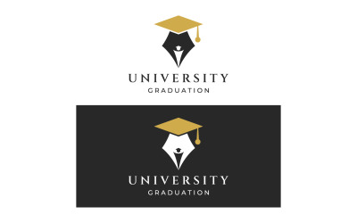Logotipo da escola universitária de educação vetor 22